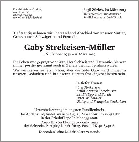 Gaby Strekeisen M Ller Hommages