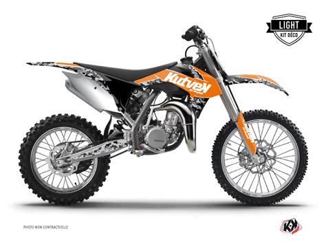 KTM 85 SX Dirt Bike Predator Graphic Kit Orange LIGHT Kutvek Kit Graphik