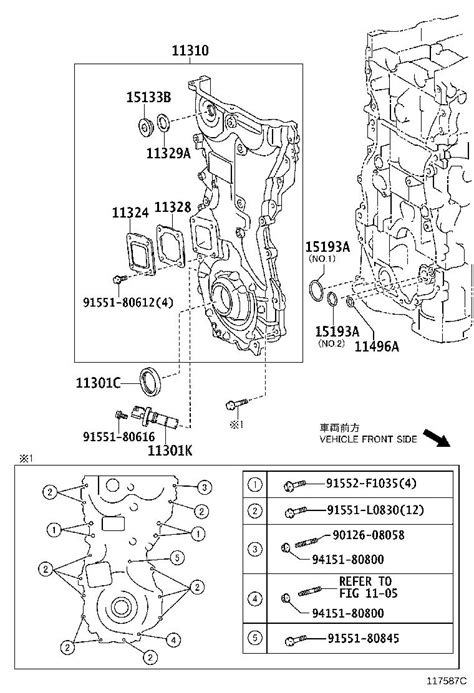 2021 Lexus Gx 460 Base Cover Assembly Cover Sub Assembly Timing Chain