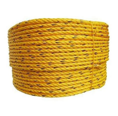 Braided Multicolor Yellow Pp Danline Rope For Industrial Size Mm