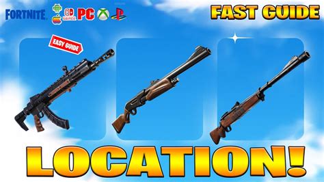 Where To Find All Assault Rifle Pump Shotgun And Hunting Rifle