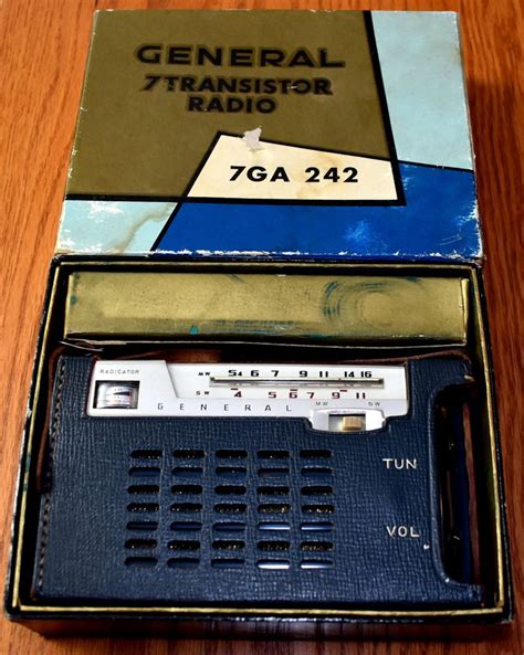 Vintage General Transistor Radio In Box Model 7ga 242 Am Sw Bands 7 Transistors Made In