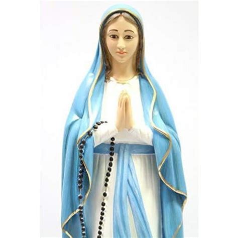 Our Lady Of Lourdes Mary Blessed Mother Statue Sculpture Figure Made In