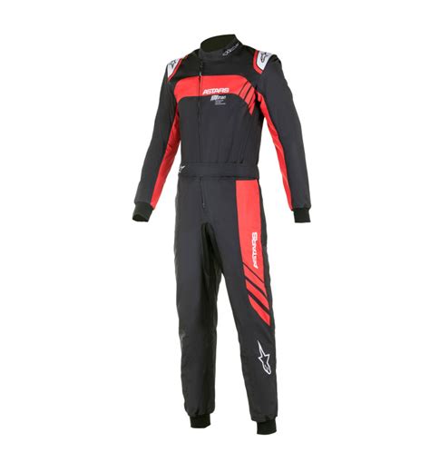 Alpinestars Kmx V Graphic Karting Suit Color Black With Red