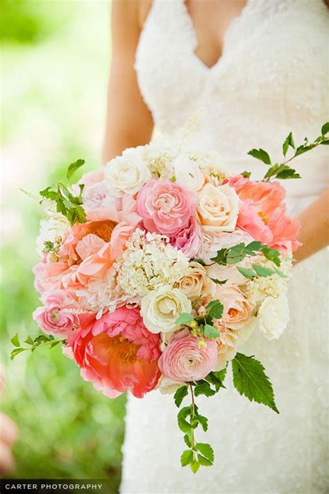 Sunset Wedding Flowers Ivory Coral Pink Peach Coral Wedding