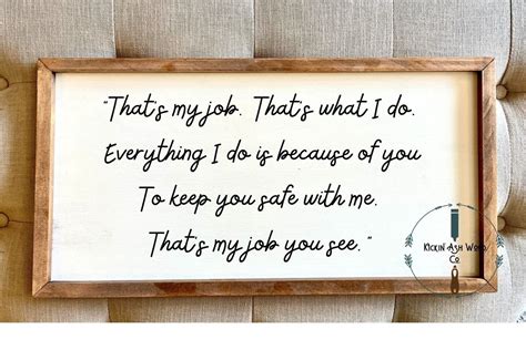 Thats My Job Sign Gift for Dad Conway Twitty Song Lyric | Etsy