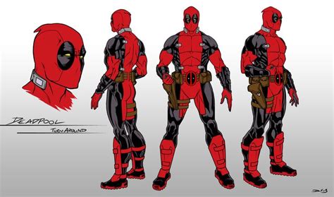 Deadpool Turnaround Marvel Character Design Deadpool And Spiderman