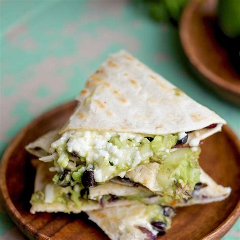 Easy Avocado And Black Bean Quesadillas Recipe