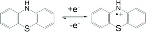 Scheme Redox Scheme Of Phenothiazine Showing An Electron Exchange A