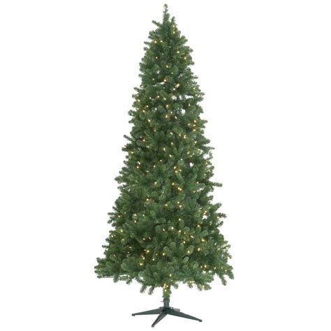 Home Accents Holiday 9 Ft Pre Lit LED Grand Duchess Slim Pine Quick