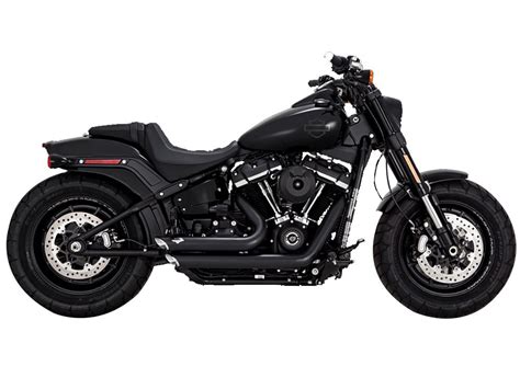 Vance And Hines Shortshots Staggered Exhaust Black Fits Softail