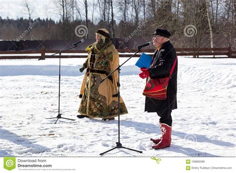 Celebration of Maslenitsa in the Suburbs Editorial Stock Photo - Image of russian, snow: 108660398