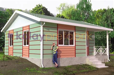 75 M2 One Storey Prefabricated House Type 3 2 1 Kolay Prefabrik