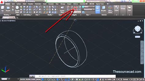 3d Modelling Tire In Autocad Youtube