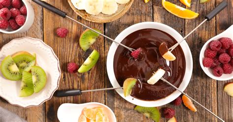 Recette de fondue au chocolat et à lorange Zeste