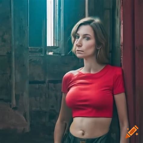 Brunette Woman Sitting On A Park Bench On Craiyon