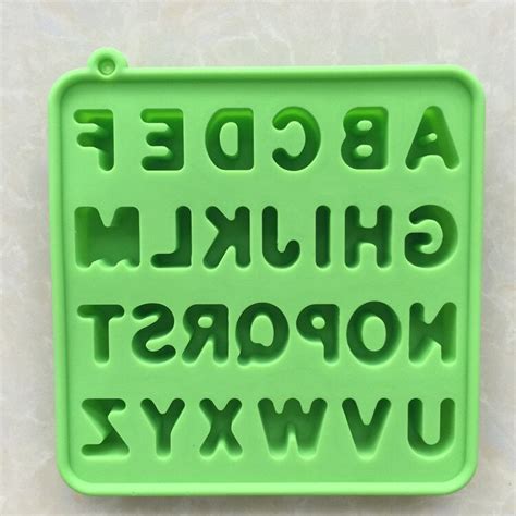 Cavities English Letters Of An Alphabet Shape Silicone Moldes