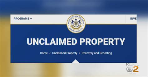 Unclaimed Property Pennsylvania Treasury Trying To Return 4 Billion