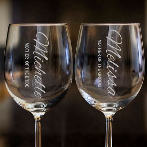 Mother Of The Bride Wine Glasses Etsy