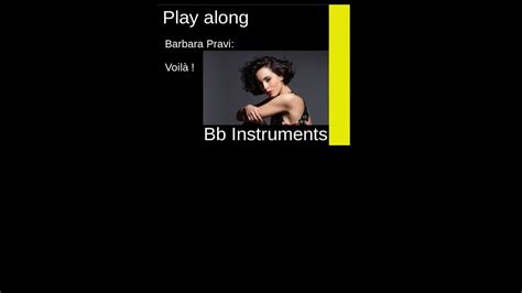 Barbara Pravi Voil France Esc Play Along For Bb Instruments