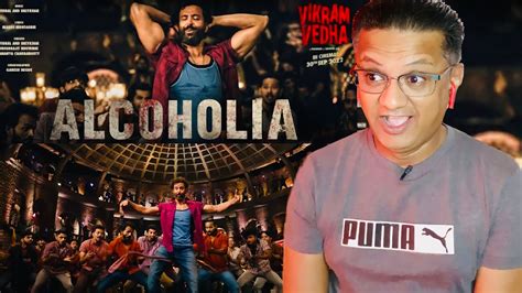 Alcoholia Song Reaction Vikram Vedha Hrithik Roshan Saif Ali Khan