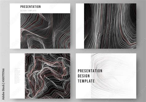 The minimalistic abstract vector illustration of the editable layout of the presentation slides ...