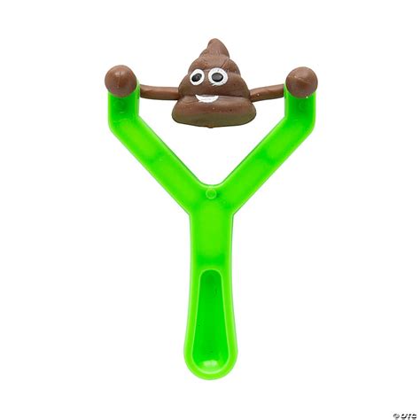 3 1/4" Stretchy Flying Poop Emoji Rubber Slingshots - 12 Pc. | Oriental ...