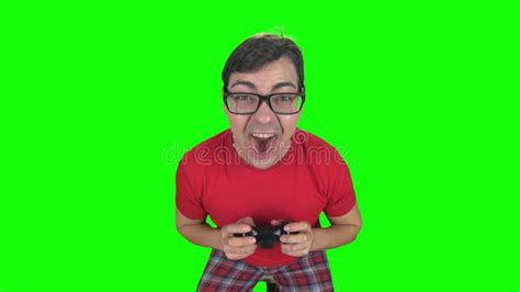 Gamer Makes Funny Face And Looks Into Camera Stock Video Video Of
