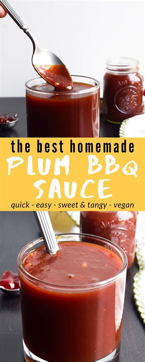 Plum BBQ Sauce Plum Recipes Bbq Fruit Canning Recipes