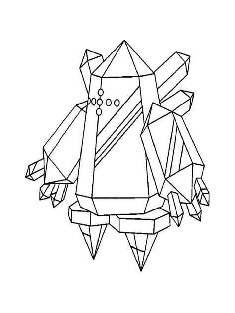 Regice Pokemon Coloring Pages