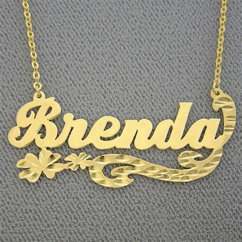 10k Or 14k Yellow Or White Solid Gold Personalized Name Etsy