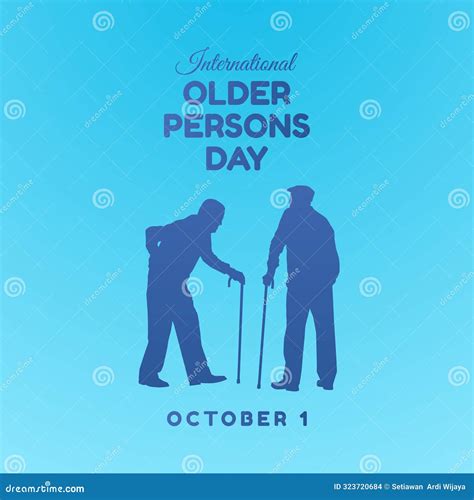 Vector Graphic Of International Day Of Older Persons Ideal For