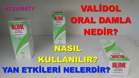 VALİDOL ORAL DAMLA NEDİR VALİDOL DAMLA NIN YAN ETKİLERİ NELERDİR