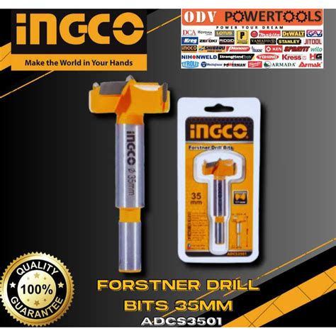 INGCO Forstner Drill Bits 35mm ADCS3501 ODV POWERTOOLS Shopee