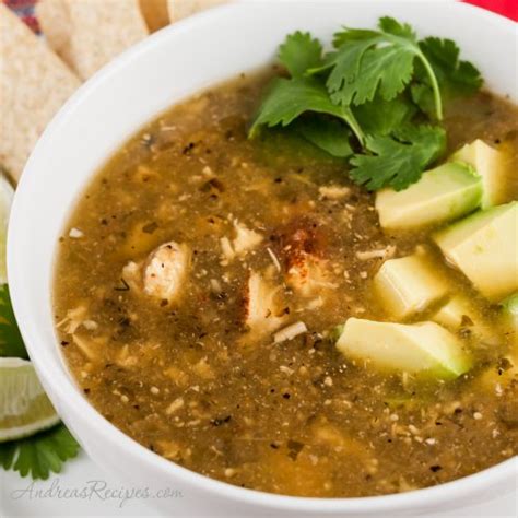 Roasted Tomatillo Soup With Chicken Sopa Verde Con Pollo Making