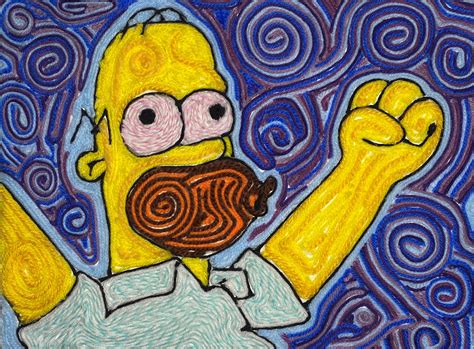 Homer Simpson Duh Art With An Ak Shop