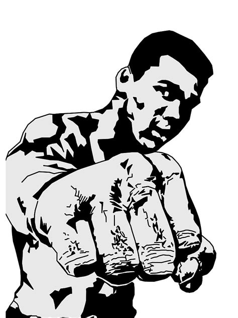 Muhammad Ali Stencil