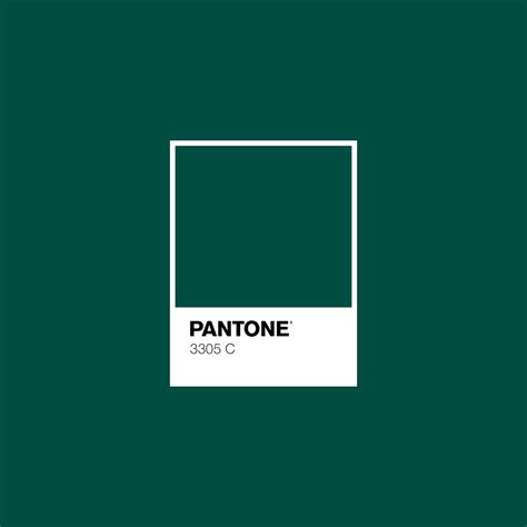 Pantone Emerald 3305 C Color Palette