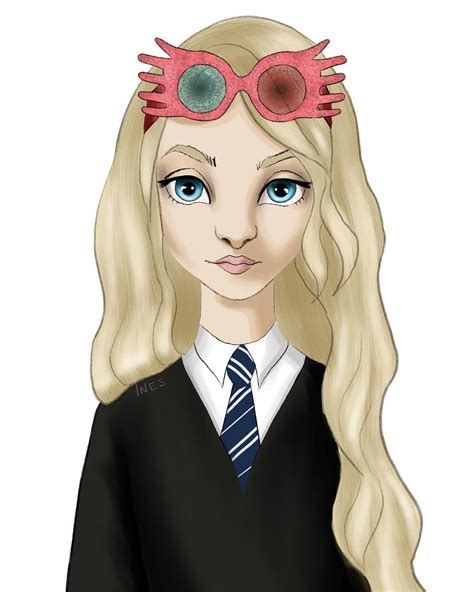 Instagram Magicartbook Luna Lovegood Harry Potter Character Digital