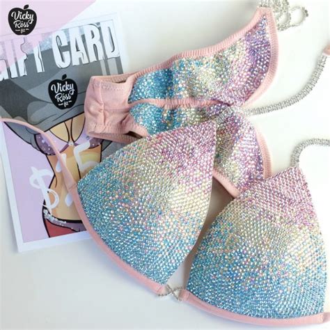 Red Wellness Bikini NPC Wellness Suit Vicky Ross Fit