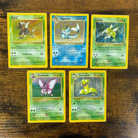 The Pokémon Company - Set of 5 Holo Jungle Pokémon Cards - Catawiki