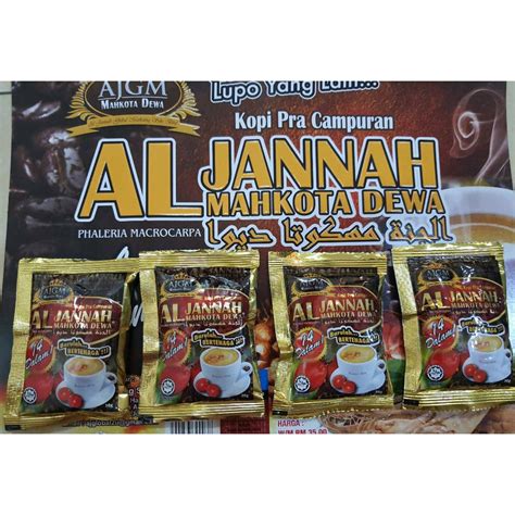 AJGM AL JANNAH KOPI MAHKOTA DEWA Original 30g X 4pkt Shopee Malaysia