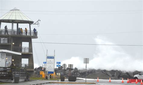 KING TIDES: Experience monster waves up close at Westport’s observation