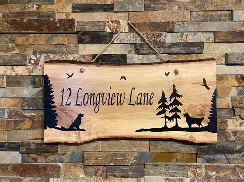 Custom Dog Breed Sign address Sign Personalized Sign for | Etsy