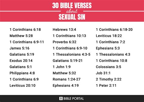 155 Bible Verses About Sexual Sin