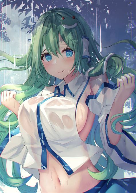 Sanae Kochiya Anime Ero Wet Anime Adult Wet Kochiya Sanae