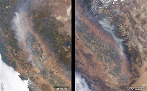 Image Satellite Views Fires Raging In California