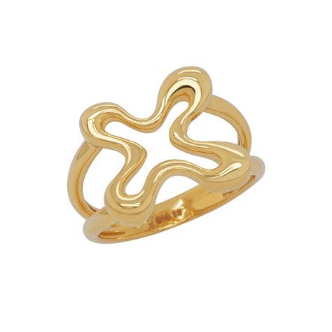 916 Gold Si Dian Jin Designer Series Sweet Blossoming Ring On Cheong