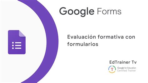 Cómo hacer EVALUACIÓN FORMATIVA usando Google FORMS YouTube