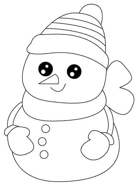 Desenhos De Boneco De Neve Para Colorir Bora Colorir